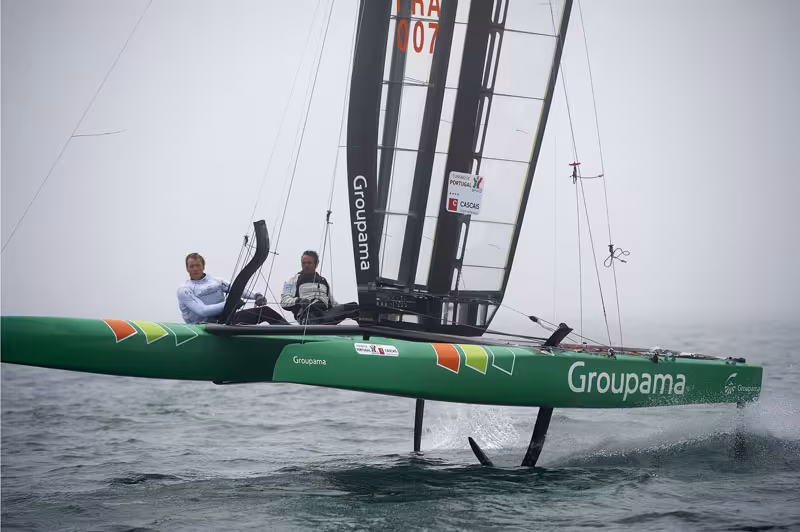 Cammas et maintenant la Petite America's Cup... en catamaran