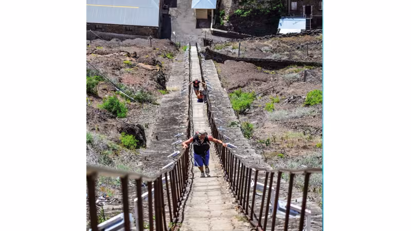 Les fameuses 699 marches de la Jacob’s Ladder. Comptez une bonne heure pour l'escalader en entier…