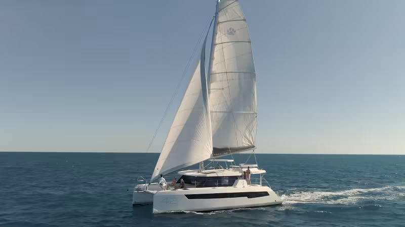 Leopard 42 catamaran - Teaser essai Multicoques Mag