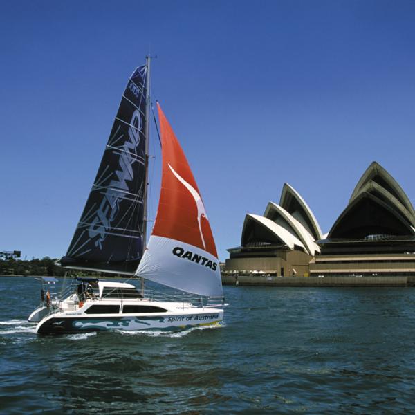 Le Seawind 1000, un catamaran venu d'Australie…
