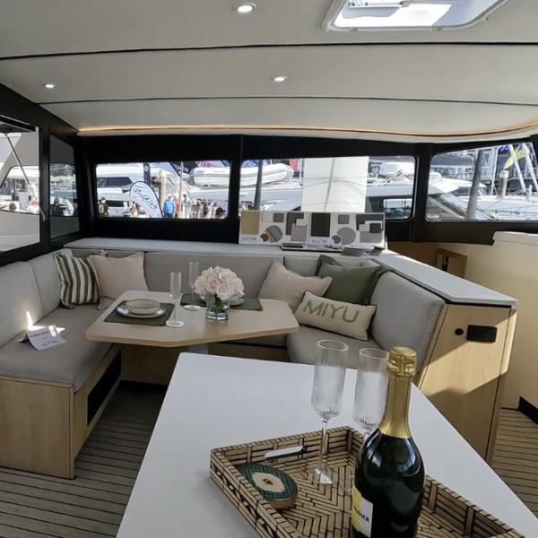 Le Cure 55 est sans doute l’un  des catamarans australiens les plus intéressants de ces dernières années. 