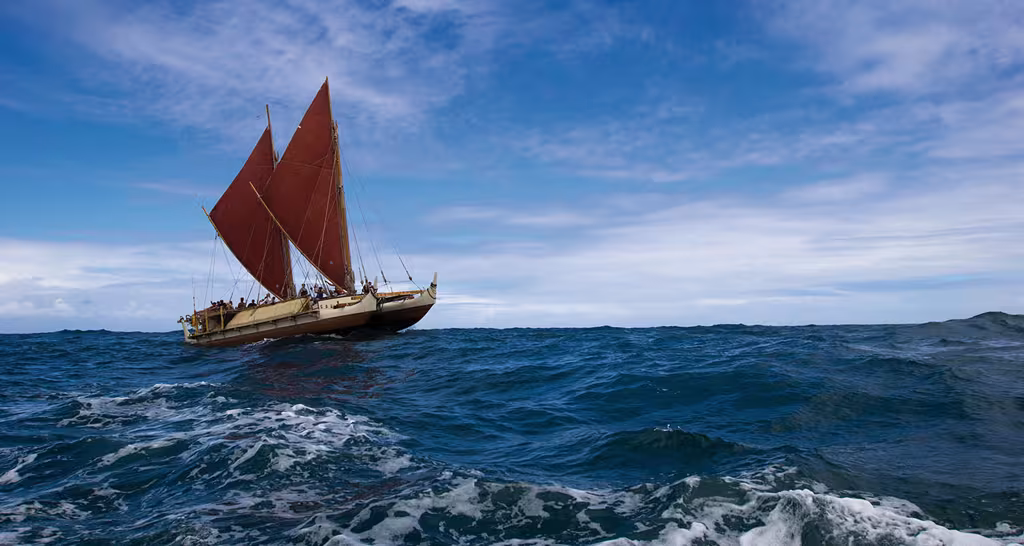 Le catamaran Hokule'a est aux USA