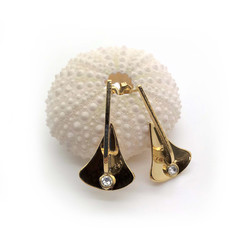 Boucles d'oreilles Ancre Spade Design - doré