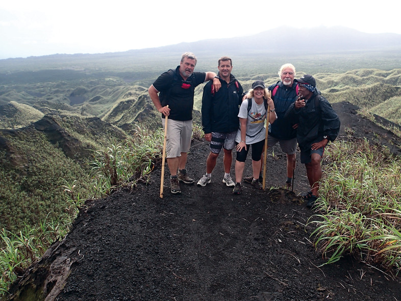 Croisière Vanuatu : sommet du cratère du mont Marum