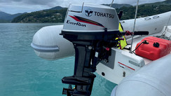 Moteur hors-bord de l'annexe