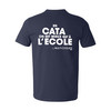 Homme - T-Shirt - Navy - Blanc