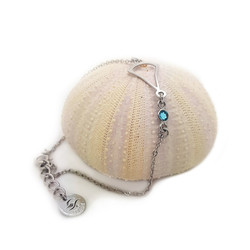 Bracelet minimaliste Spade Design - rhodié