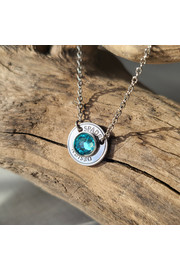 Ras de cou hublot Spade Design - rhodié