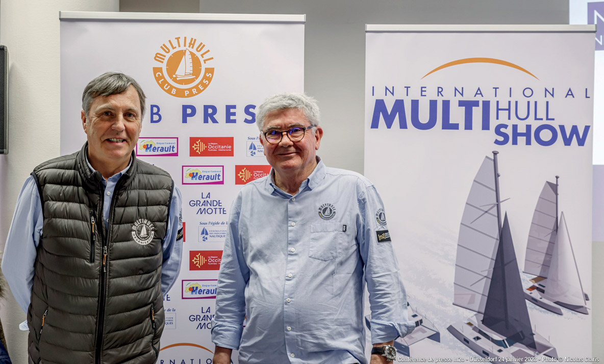 Fred Morvan et Philippe Michel sont les fondateurs du Salon du Multicoque, devenu en 2020 IMS dans le but d’acter la dimension internationale de l’événement. La première édition s’est tenue en 2010 à Lorient, le salon s’est ensuite tenu en 2011 à La Grande-Motte, ville-port qui a accueilli toutes les éditions depuis.