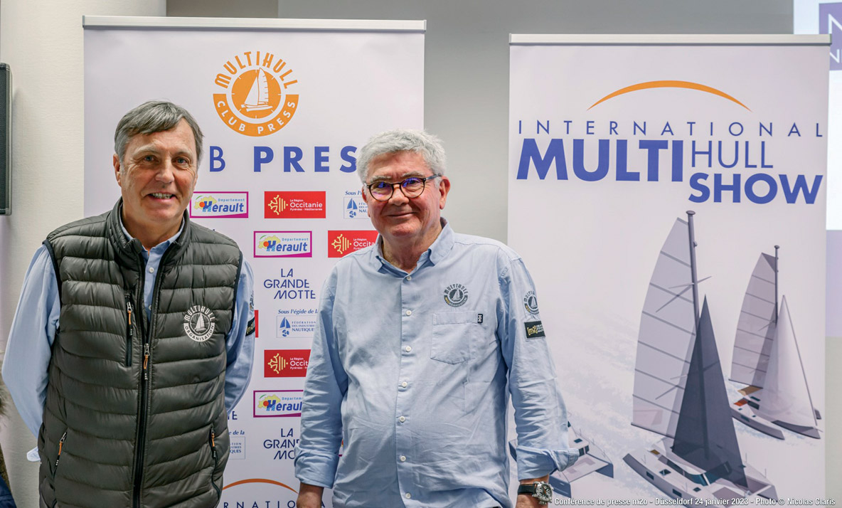 Fred Morvan et Philippe Michel sont les fondateurs du Salon du Multicoque, devenu en 2020 International Multihull Show dans le but d’acter la  dimension internationale de l’événement. La première édition s’est tenue  en 2010 à Lorient, le salon s’est ensuite tenu en 2011 à La Grande-Motte, ville-port qui a accueilli toutes les éditions depuis. A noter : La FIN  (Fédération des Industries Nautiques) est désormais propriétaire de l’IMS.